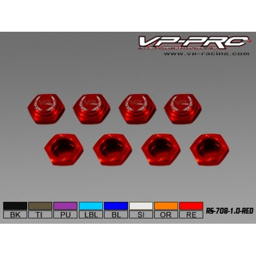 하비몬[#RS-708-1.0-RED] RS-708 17mm Wheel Nut - 1.0 (Red)[상품코드]VP PRO