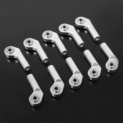 하비몬[선주문필수] [#Z-S1695] [10개입] M3 Extended Offset Long Aluminum Rod Ends (Silver) (볼 M3｜로드 M3｜길이 28mm)[상품코드]RC4WD