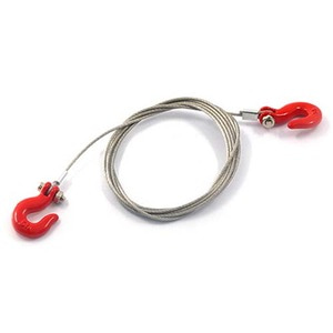하비몬[#YA-0373**] [미니어처: 후크/와이어 60cm] 1/10 RC Rock Crawler Accessories Steel Wire Rope with Hook[상품코드]YEAH RACING