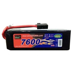 하비몬[#7600-40C-4S-TRX] 14.8V 7600mAh 40C~80C Lipo Battery (TRX잭) (for X-Maxx)[상품코드]EP POWER