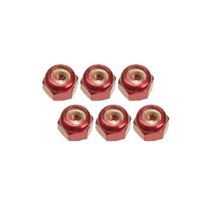 하비몬[단종] [#3RAC-N20/RE/V2] [6개입] 2mm Aluminum Lock Nuts (Red)[상품코드]3RACING