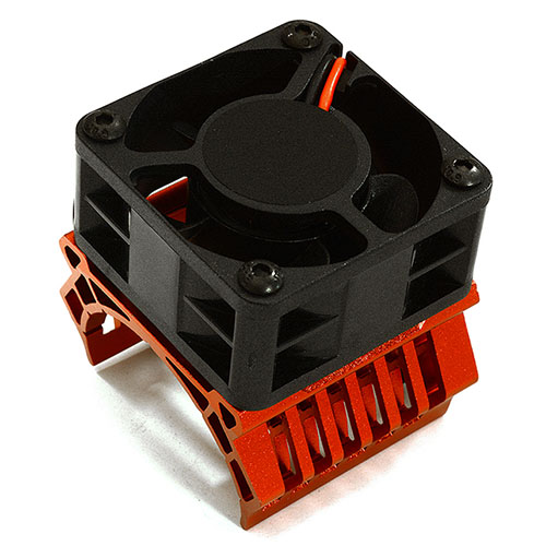 하비몬[#C28601RED] 36mm Motor Heatsink+40mm Fan 16k rpm for 1/10 Slash 4x4, Stampede 4x4, 4-Tec 2.0/3.0 (Red)[상품코드]INTEGY
