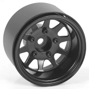 하비몬[Z-W0281] (4개입｜12mm 육각 허브) Deep Dish Wagon 1.55&quot; Stamped Steel Beadlock Wheels (Black)[상품코드]RC4WD