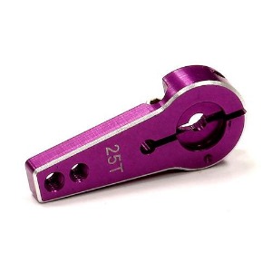 하비몬[#C23941PURPLE] Billet Machined Alloy Servo Horn 25T for Futaba Servo (r=20, 24mm) (Purple)[상품코드]INTEGY