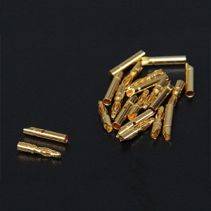 하비몬[#015000022/24424] 2mm Gold Connectors 10 pairs (20pc)[상품코드]TURNIGY