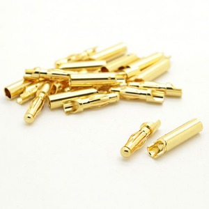 하비몬[#015000132-0/49723] 4mm Easy Solder Gold Connectors (10 pairs)[상품코드]TURNIGY