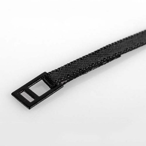 하비몬[#Z-S0925] [미니어처: 끈 + 래치] Black Tie Down Strap with Metal Latch (길이 40cm)[상품코드]RC4WD