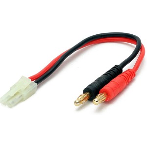 하비몬[#BM0009] [타미야 충전잭｜★미니 타미야 아님] Charging Lead - Tamiya 14AWG Silicone Wire 20cm (충전 케이블)[상품코드]BEST-RCMODEL