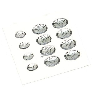 하비몬[#WO/AT007] [12개입] Toyo Crystal Stickers (크기 9.5 x 6mm - 8개 / 6.5 x 4mm - 4개)[상품코드]-
