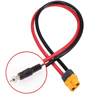 하비몬[BM0212] (부스터 충전잭) Charging Lead - XT60 Female to Glow Plug Ignitor/22AWG Silicone Wire 20cm (충전 케이블)[상품코드]BEST-RCMODEL