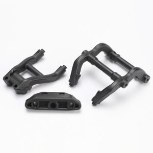 하비몬[#AX6777] Wheelie bar mounts/ rear skidplate (black)[상품코드]TRAXXAS