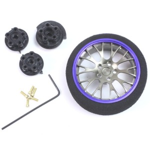 하비몬[단종] [#YA-0264DB] Aluminum 10YBK-Spoke Transmitter Steering Wheel Dark Blue for Futaba KO Sanwa Flysky NB4[상품코드]YEAH RACING
