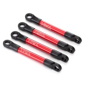 하비몬[#AX7018X] Push Rods, Aluminum (Red-Anodized) (4) (Assembled With Rod Ends)[상품코드]TRAXXAS