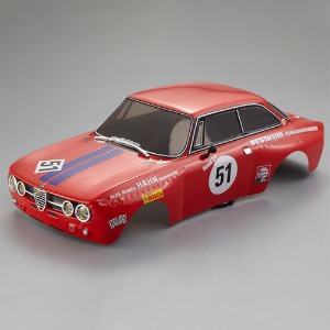 하비몬[#KB48251] 1/10 Alfa Romeo 2000 GTAm Body Finished w/Light Bucket (Red｜휠베이스 257mm / 폭 195mm｜킬러바디 완제품)[상품코드]KILLERBODY