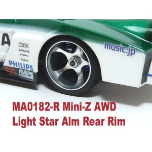 하비몬[#MA0182R10] MA010 Light Star Alm Rear Rim +1.0 (1 pair)[상품코드]PN RACING