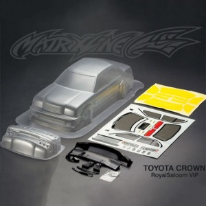 하비몬[선주문필수] [#PC201101] 1/10 Toyota Crown Royal Saloom VIP Body Shell (Clear｜미도색)[상품코드]MATRIXLINE