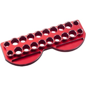 하비몬[#BM0289] [★색상랜덤｜3개-5%] Aluminum Tool Stand Holder (Red｜Black) - 20 Holes w/Tray (크기 23 x 8cm)[상품코드]BEST-RCMODEL