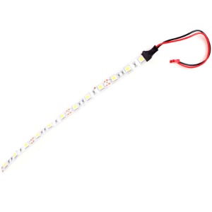 하비몬[BM0262] (LED 스트랩｜적색 20cm) Flexible 12 LED Strip Tape Light w/JST Connector (사용 전압 12V｜양면테입 + 선길이 10cm)[상품코드]BEST-RCMODEL