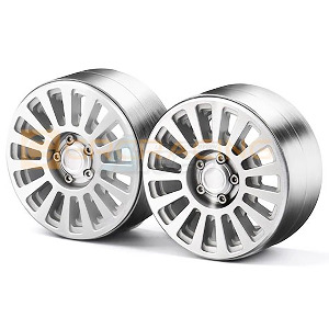 하비몬[#GRC/G138US] [2개입] 1.9 Aluminum Beadlock Wheel for RC Crawler (Silver)[상품코드]GRC