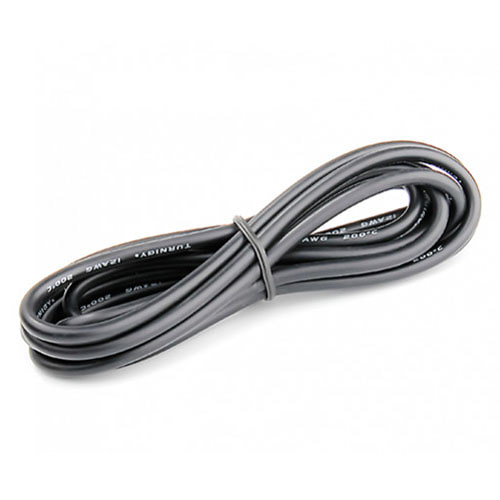 하비몬[#150000042-0/111490] Turnigy High Quality 12AWG Silicone Wire 2m (Black)[상품코드]TURNIGY
