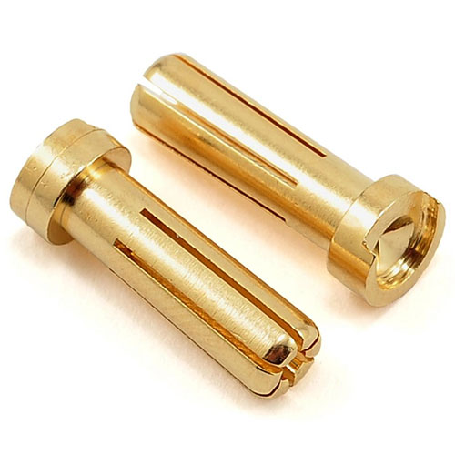 하비몬[BM0081] (2개입) 5mm Low Profile Male Gold Bullet Connectors (길이 16+2mm)[상품코드]BEST-RCMODEL