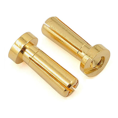 하비몬[BM0080] (2개입) 4mm Low Profile Male Gold Bullet Connectors 18mm[상품코드]BEST-RCMODEL