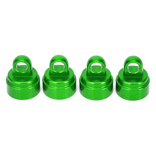 하비몬[#AX3767G] Shock Caps Aluminum (Green-Anodized) (4) (Fits All Ultra Shocks)[상품코드]TRAXXAS