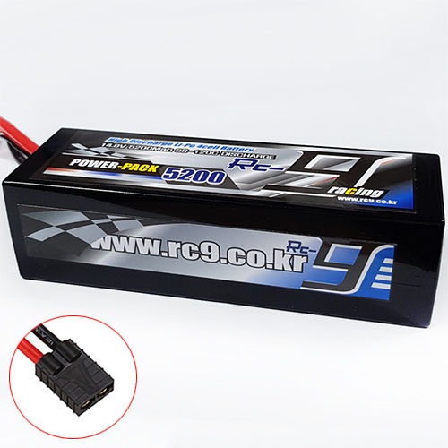 하비몬14.8V 5200mAh 60-120C 4S Hard Case Lipo Battery (TRX잭) - Slim Type[상품코드]RC9