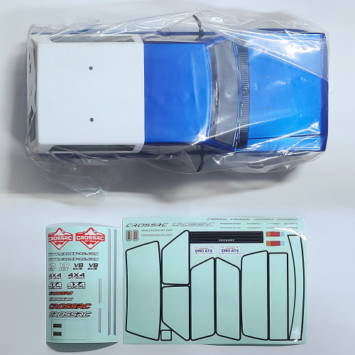 하비몬[#97400955] [도색완료｜LED 포함｜휠베이스 314mm] 1/10 EMO AT4 Painted Body Set (Blue)[상품코드]CROSS-RC