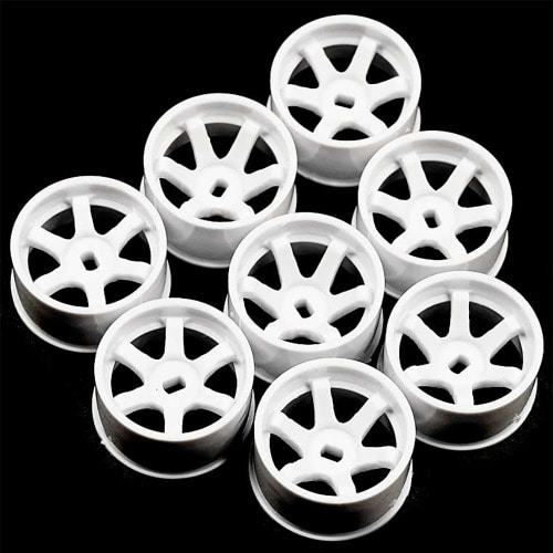 하비몬[WL-0146WH] (8개입｜와이드 AWD) Plastic Wide Rim Set 11mm (Offset 0 +1 +2 +3) White for 1/28 Mini-Z AWD (교쇼 미니지 휠 세트)[상품코드]YEAH RACING