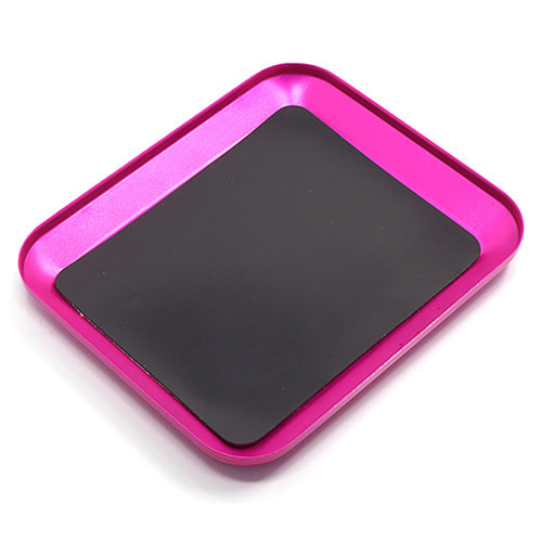 하비몬[YA-0413PK**] (파트 트레이) Aluminum Screw Tray Pink (크기 12 x 10 x 1.5cm)[상품코드]YEAH RACING