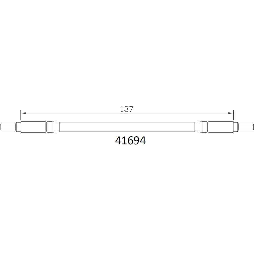 하비몬[#97401080] [1개입] Steering Link Rod (137mm) for EMO-X (설명서 품번 #41694)[상품코드]CROSS-RC
