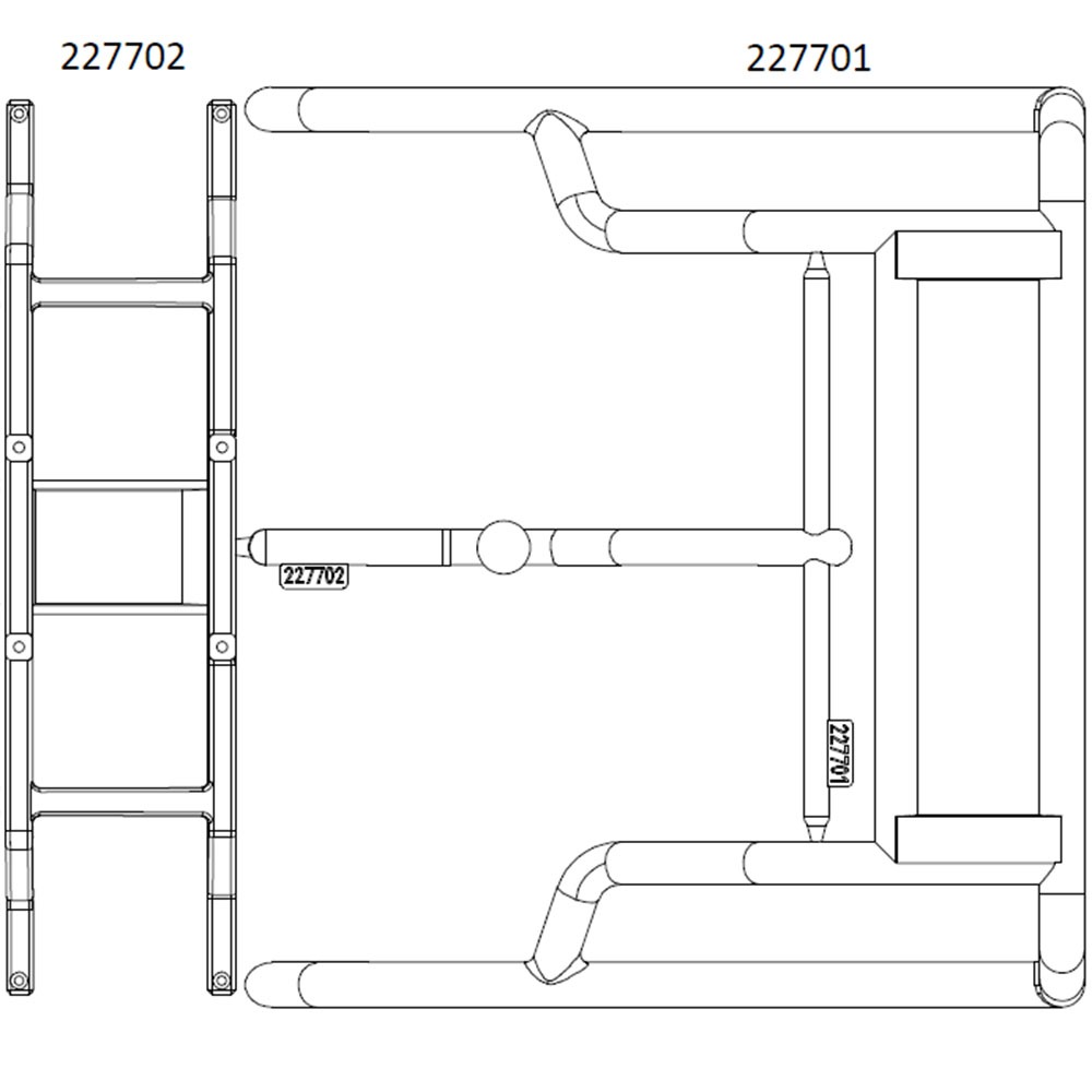 하비몬[#97401118] Rear Bed Roll Bar Rack (Bag O) for EMO-X (설명서 품번 #227701, 227702)[상품코드]CROSS-RC