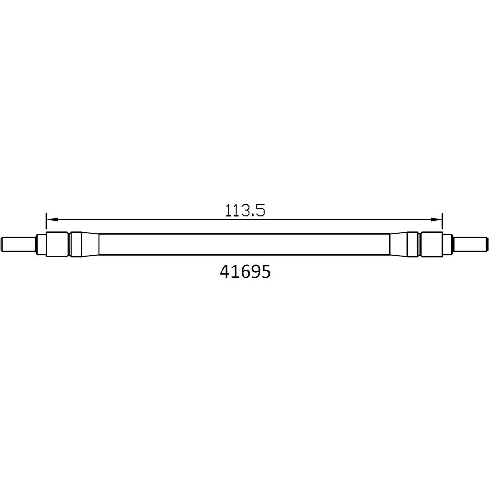 하비몬[#97401102] [1개입] Lower Link Rod (113.5mm) for EMO-X (설명서 품번 #41695)[상품코드]CROSS-RC