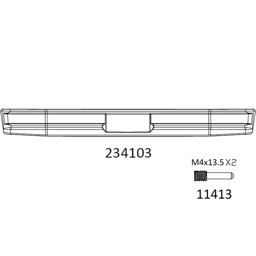 하비몬[#97401215] Front Bumper for EMO-X3 (설명서 품번 #234103, 11413)[상품코드]CROSS-RC