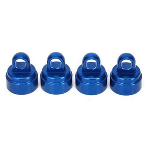 하비몬[#AX3767A] Shock Caps Aluminum (Blue-Anodized) (4) (Fits All Ultra Shocks)[상품코드]TRAXXAS