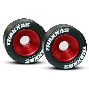 하비몬[#AX5186] Wheels Aluminum (Red-Anodized)/ Wheelie Bar (VXL)[상품코드]TRAXXAS