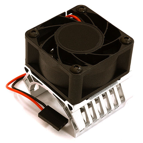 하비몬[#C28598SILVER] 36mm Motor Heatsink+40x40mm Cooling Fan 17k rpm for 1/10 Slash 4x4, Stampede 4x4, 4-Tec 2.0/3.0[상품코드]INTEGY