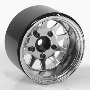 하비몬[#Z-W0285] [4개입] Deep Dish Wagon 1.55&quot; Stamped Steel Beadlock Wheels (Chrome)[상품코드]RC4WD
