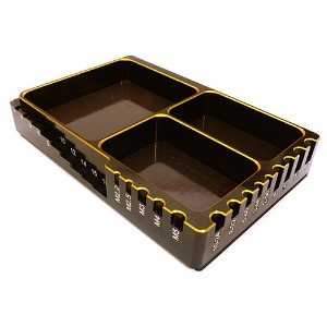 하비몬[#C27181GOLD] Universal Workbench Organizer 120x80x20mm Workstation Tray (Gold)[상품코드]INTEGY