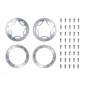 하비몬[#TA54110] RC CR01 Aluminum Beadlock Ring - Star (2pcs)[상품코드]TAMIYA