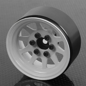 하비몬[단종] [#Z-Q0082] [낱개 1개입] OEM Stamped Steel 1.9&quot; Single Beadlock Wheel (White)[상품코드]RC4WD