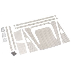 하비몬[#TRC/302220S] Stainless Steel Diamond Plate Accessories Pack (Silver) for TRC Defender Wagon D90/D110 (for 302214 &amp; 302223) (D90 바디 사용 시 재단 필요)[상품코드]TEAM RAFFEE