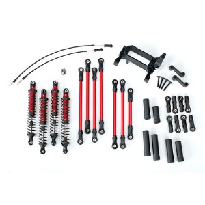 하비몬[#AX8140R] Long Arm Lift Kit, TRX-4®, Complete (Includes Red Powder Coated Links, Red-Anodized Shocks)[상품코드]TRAXXAS