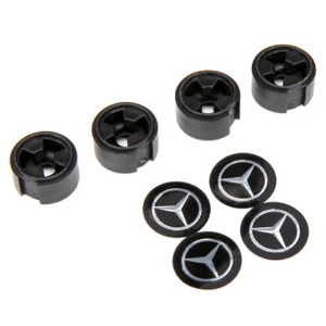 하비몬[#AX8873] Center Caps, Mercedes-Benz® G 500® 4X4² Wheel (Black) (4) (Requires #8255A Extended Stub Axle)[상품코드]TRAXXAS