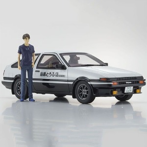 하비몬[레진모델｜완제품] [#KSR18D01] 1/18 Original Initial D Toyota Sprinter Trueno AE86 w/Takumi Fujiwara Figure[상품코드]-