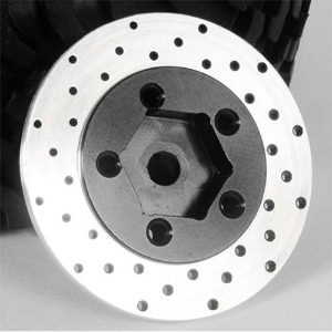 하비몬[#Z-S0532] [4개입] 1.9&quot; 5 Lug Steel Wheel Hex Hub w/Brake Rotor[상품코드]RC4WD