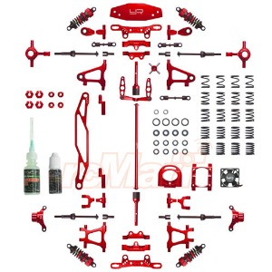 하비몬[#CK-TT02RD ■] Aluminum Conversion Kit for Tamiya TT02 (Red) (타미야 TT-02)[상품코드]YEAH RACING