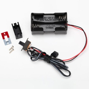 하비몬[#AX3170X] Battery Holder, 4-Cell/Switch[상품코드]TRAXXAS