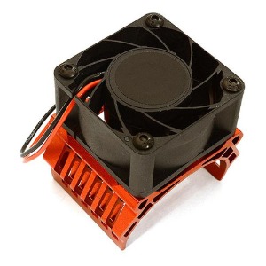 하비몬[단종] [#C28606RED] 42mm Motor Heatsink+40x40mm Cooling Fan 17k rpm for Traxxas 1/10 E-Maxx[상품코드]INTEGY